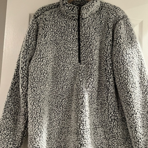 Men’s Original Weatherproof Vintage Sherpa Pull-Over Quarter Zip Sweater - Picture 2 of 5